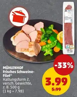 PENNY MÜHLENHOF Frisches Schweine-Filet* Angebot