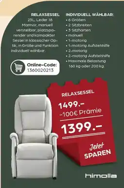 Möbel Buss Himolla relaxsessel Angebot