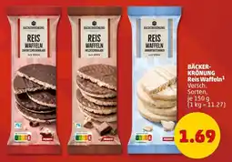 PENNY BÄCKERKRÖNUNG Reis Waffeln Angebot