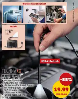 PENNY TECHNAXX Endoskopkamera mit Licht TX-386 Angebot
