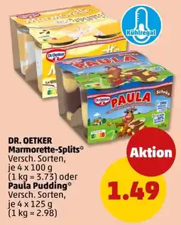 PENNY DR. OETKER Marmorette-Splits* Paula Pudding* Angebot