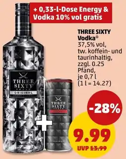 PENNY THREE SIXTY Vodka Angebot