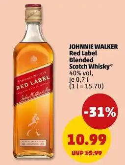 PENNY JOHNNIE WALKER Red Label Blended Scotch Whisky Angebot