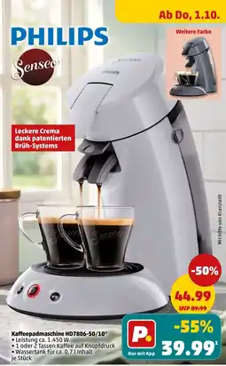 PENNY PHILIPS Senseo Kaffeepadmaschine Angebot