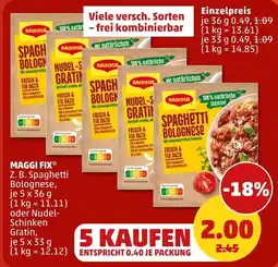 PENNY MAGGI FIX Spaghetti Bolognese Angebot