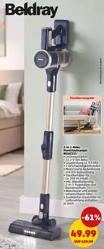 PENNY Beldray 2-in-1-Akku-Handstaubsauger Angebot