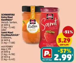 PENNY Schwartau Samt Fruchtaufstrich Erdbeere Angebot