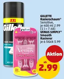PENNY GILLETTE Rasierschaum Sensitive Angebot