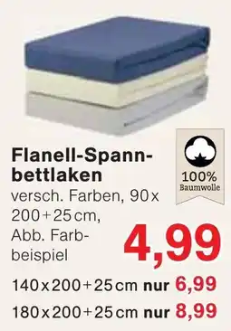 Wiglo Wunderland Flanell-Spannbetttuch Angebot