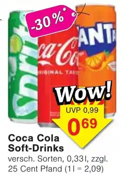 Wiglo Wunderland Coca Cola Soft-Drinks Angebot