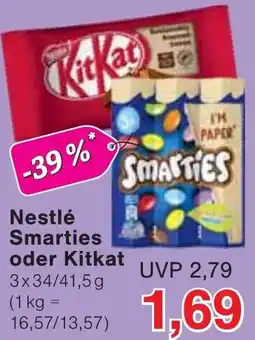 Wiglo Wunderland Nestlé Smarties oder Kitkat Angebot