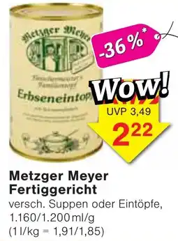 Wiglo Wunderland Metzger Meyer Fertiggericht Angebot