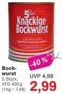 Wiglo Wunderland 5 Stck Knackige Bockwurst Angebot