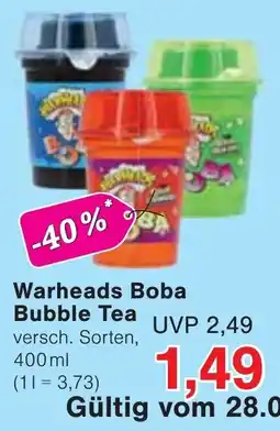 Wiglo Wunderland Warheads Boba Bubble Tea Angebot