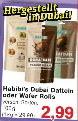 Wiglo Wunderland Habibi's Dubai Datteln oder Wafer Rolls Angebot