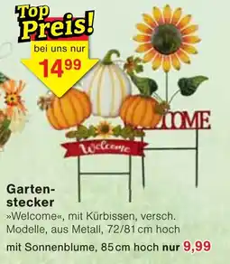 Wiglo Wunderland Gartenstecker »Welcome«, mit Kürbissen Angebot