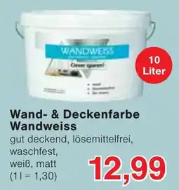 Wiglo Wunderland Wand- & Deckenfarbe Wandweiss Angebot