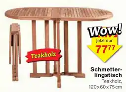 Wiglo Wunderland Schmetterlingstisch Teakholz Angebot