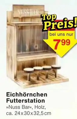 Wiglo Wunderland Eichhörnchen Futterstation »Nuss Bar«, Holz Angebot