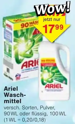 Wiglo Wunderland Ariel Waschmittel Angebot