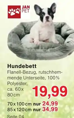 Wiglo Wunderland Hundebett JAN PET Angebot