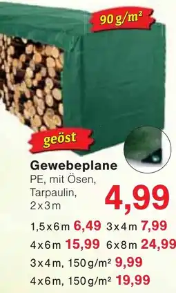 Wiglo Wunderland Gewebeplane PE, mit Ösen, Tarpaulin Angebot