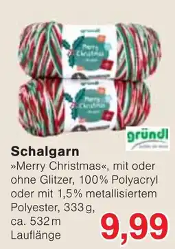 Wiglo Wunderland Schalgarn »Merry Christmas« Angebot