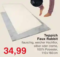 Wiglo Wunderland Teppich Faux Rabbit Angebot