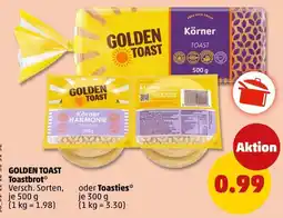 PENNY GOLDEN TOAST Toastbrot Angebot