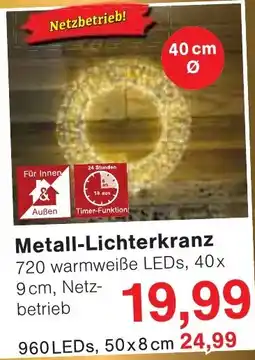 Wiglo Wunderland Metall-Lichterkrantz Angebot