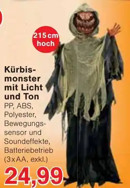 Wiglo Wunderland Kürbismonster mit Licht und Ton Angebot