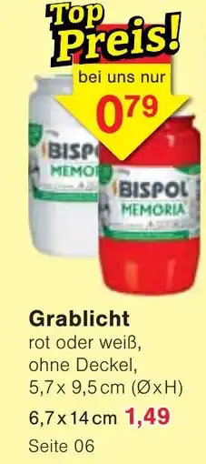 Wiglo Wunderland Grablicht BISPOL MEMORIA Angebot