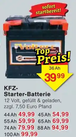 Wiglo Wunderland KFZ-Starter-Batterie Angebot
