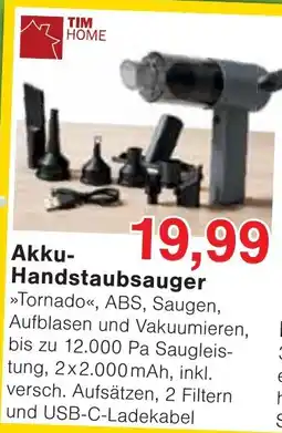 Wiglo Wunderland Akku-Handstaubsauger »Tornado«, ABS Angebot