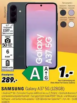 MEDIMAX SAMSUNG Galaxy A37 5G (128GB) Angebot