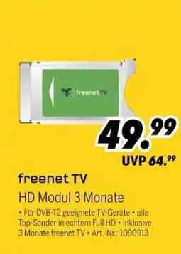 MEDIMAX freenet TV HD Modul 3 Monate Angebot