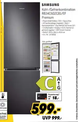 MEDIMAX SAMSUNG Kühl-/Gefrierkombination RB34C602CB1/EF Premium Angebot