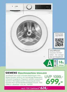 EP SIEMENS Waschmaschine WG44J209 Angebot