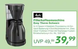 EP Melitta Filterkaffeemaschine Easy Therm Schwarz Angebot