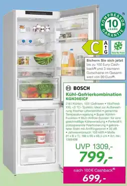 EP BOSCH Kühl-Gefrierkombination KGN36EICF Angebot