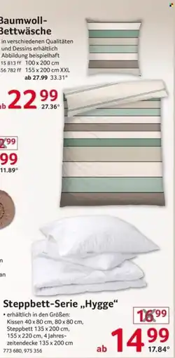 Selgros Steppbett-Serie „Hygge“ Angebot