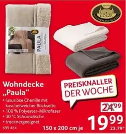 Selgros Wohndecke "Paula" Angebot