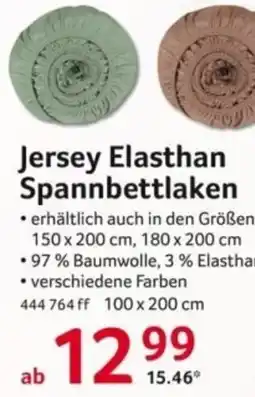 Selgros Jersey Elasthan Spannbettlaken Angebot