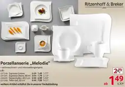 Selgros Ritzenhoff & Breker Porzellanserie „Melodie“ Angebot