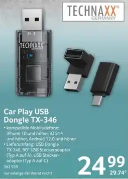 Selgros Car Play USB Dongle TX-346 Angebot