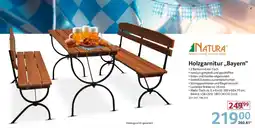 Selgros NATURA Holzgarnitur „Bayern“ Angebot