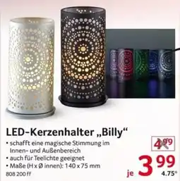 Selgros LED-Kerzenhalter ,Billy Angebot