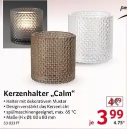 Selgros Kerzenhalter „Calm“ Angebot