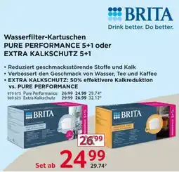 Selgros BRITA Wasserfilter-Kartuschen PURE PERFORMANCE 5+1 oder EXTRA KALKSCHUTZ 5+1 Angebot