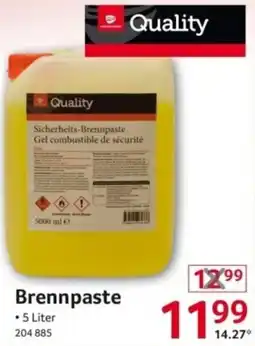 Selgros Quality Brennpaste Angebot
